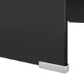 Miniatyrbillede 4 af 6: vidaXL TV-stander/monitorstand sort glas 70x30x13 cm