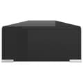 Miniatyrbillede 3 af 6: vidaXL TV-stander/monitorstand sort glas 120x30x13 cm