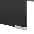 Miniatyrbillede 4 af 6: vidaXL TV-stander/monitorstand sort glas 120x30x13 cm