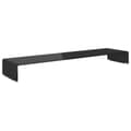 Miniatyrbillede 1 af 6: vidaXL TV-stander/monitorstand sort glas 120x30x13 cm