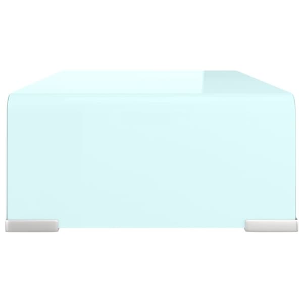 vidaXL TV-taso/Näyttöteline vihreä lasi 40x25x11 cm