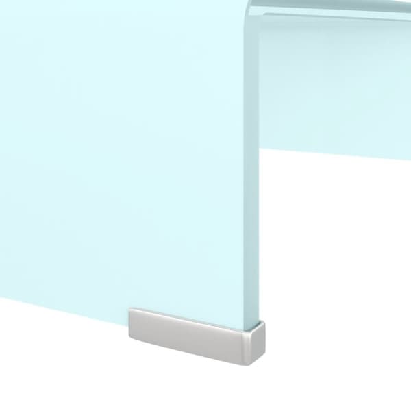vidaXL TV-taso/Näyttöteline vihreä lasi 40x25x11 cm