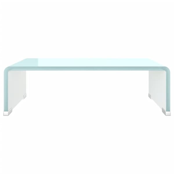 vidaXL TV-taso/Näyttöteline vihreä lasi 40x25x11 cm