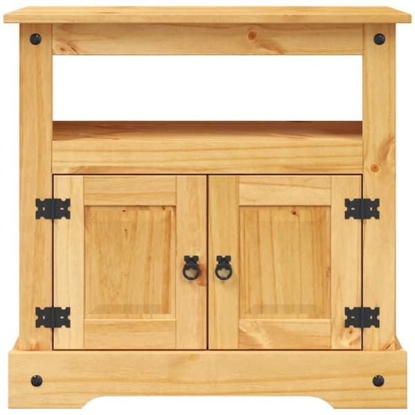 vidaXL TV-bänk mexikansk Coronastil furu 80x43x78 cm