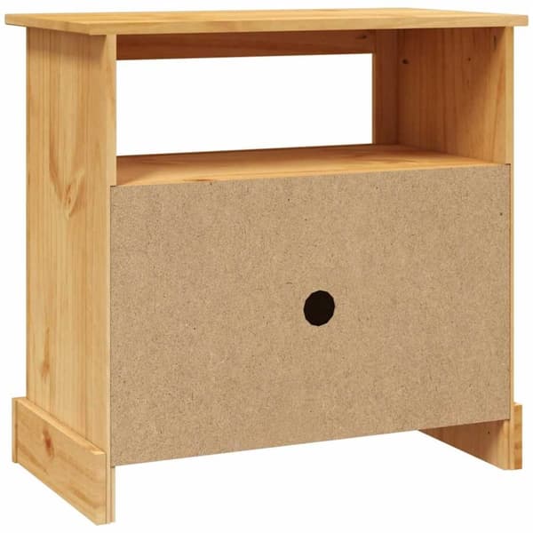 vidaXL TV-bänk mexikansk Coronastil furu 80x43x78 cm