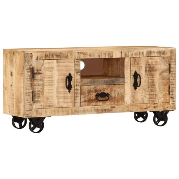 vidaXL tv-skab 110x30x50 cm ru mangotræ