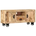 Miniatyrbillede 1 af 10: vidaXL tv-skab 110x30x50 cm ru mangotræ