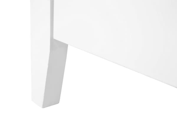 TV-taso valkoinen 137 x 50 x 50 cm MDF-levy 3 laatikkoa hylly maalattu matta