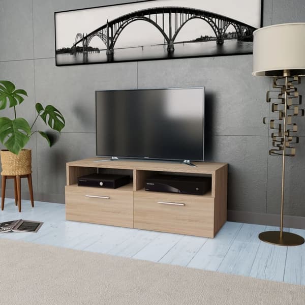 vidaXL TV-taso tammi 95x35x36 cm tekninen puu