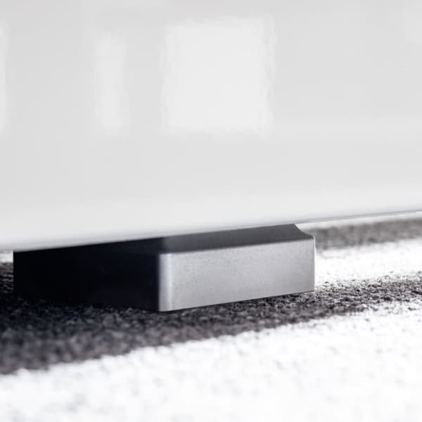 vidaXL skabssæt 5 dele med tv-skab og LED-lys hvid højglans