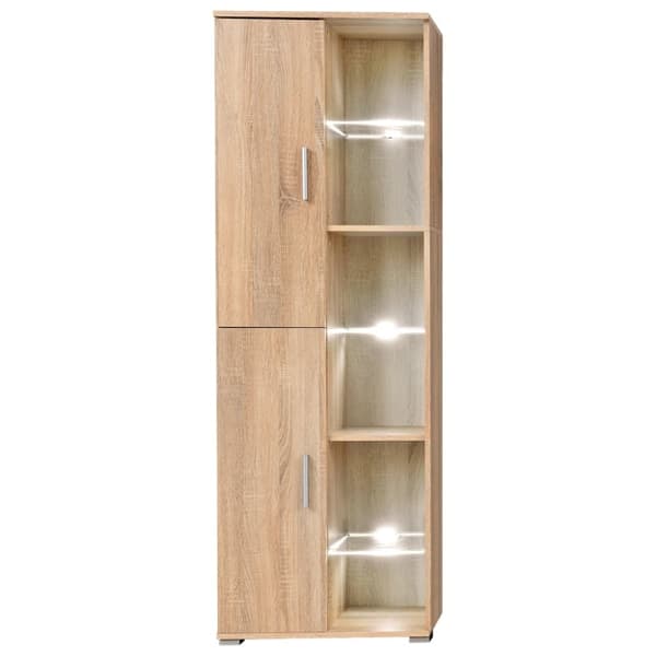 vidaXL TV-möbel med LED-belysning sonoma-ek