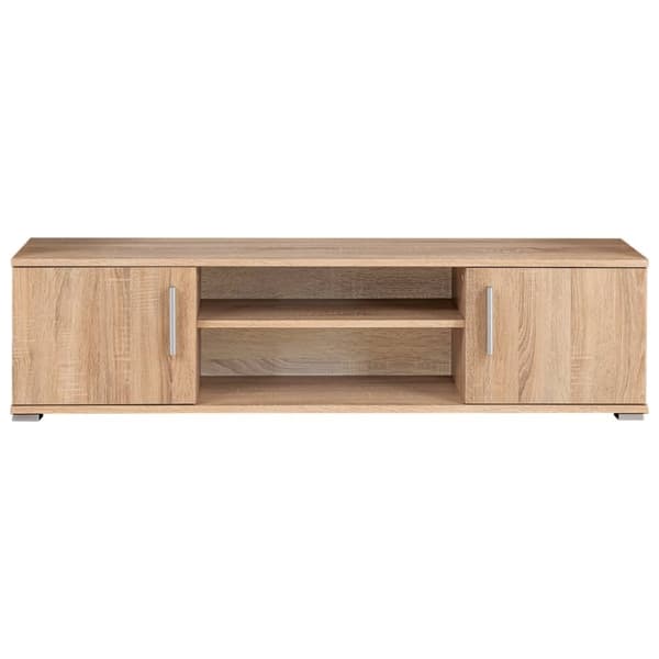 vidaXL TV-möbel med LED-belysning sonoma-ek