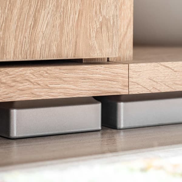 vidaXL TV-möbel med LED-belysning sonoma-ek