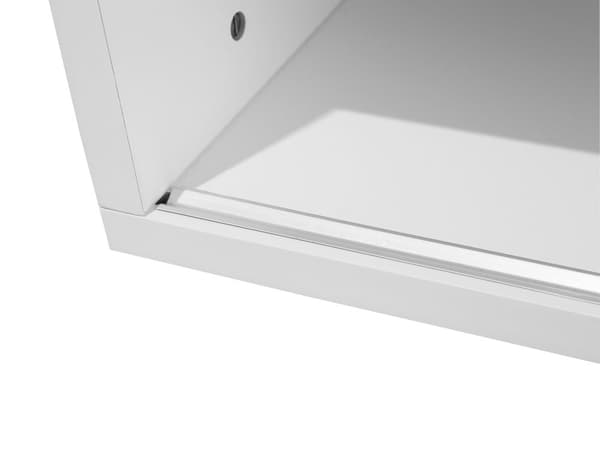 TV-taso valkoinen tumma puu 110-159 x 32 x 40 cm MDF-levy hyllyt liukuovi säädettävä