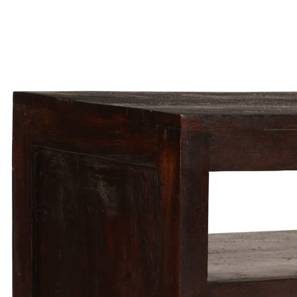 vidaXL tv-skab i massivt akacietræ 90 x 30 x 55 cm mørkebrun
