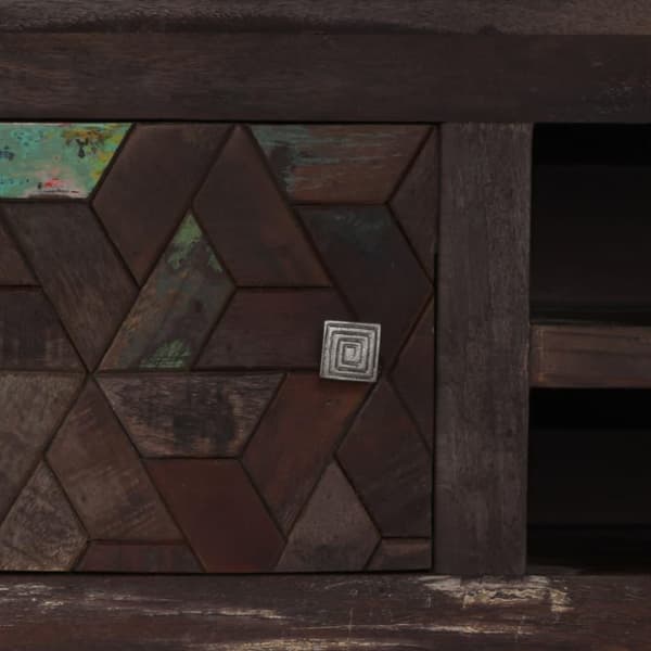vidaXL tv-skab 140x30x45 cm massivt genbrugstræ