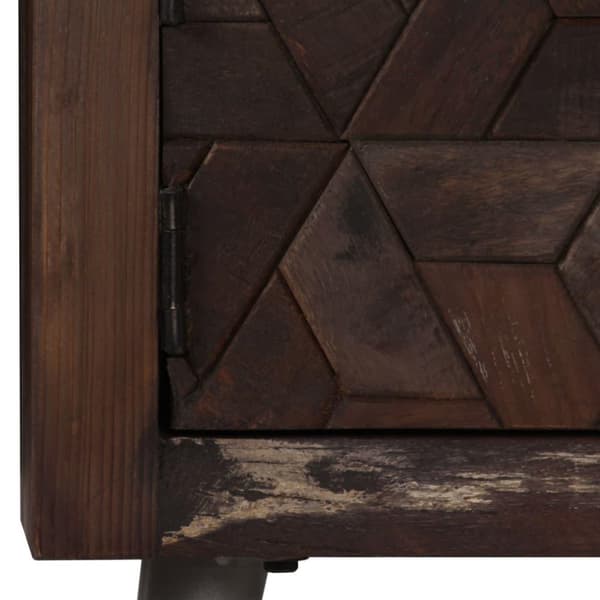 vidaXL tv-skab 140x30x45 cm massivt genbrugstræ