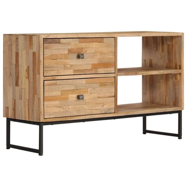 vidaXL tv-skab i genanvendt teaktræ 90 x 30 x 55 cm