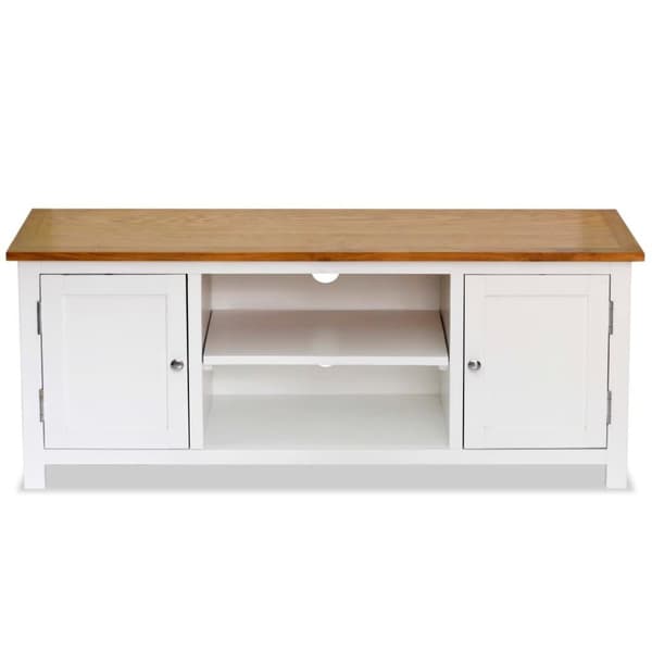 vidaXL TV-benk 120x35x48 cm heltre eik