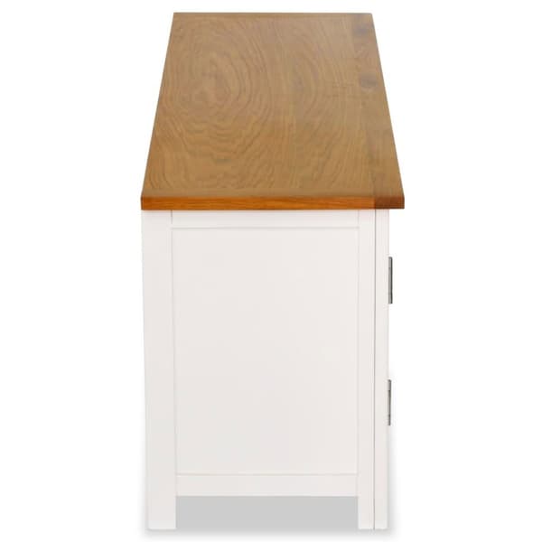 vidaXL TV-benk 120x35x48 cm heltre eik