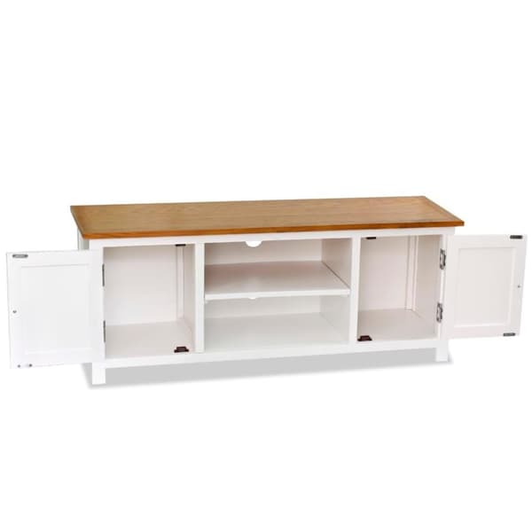 vidaXL TV-benk 120x35x48 cm heltre eik