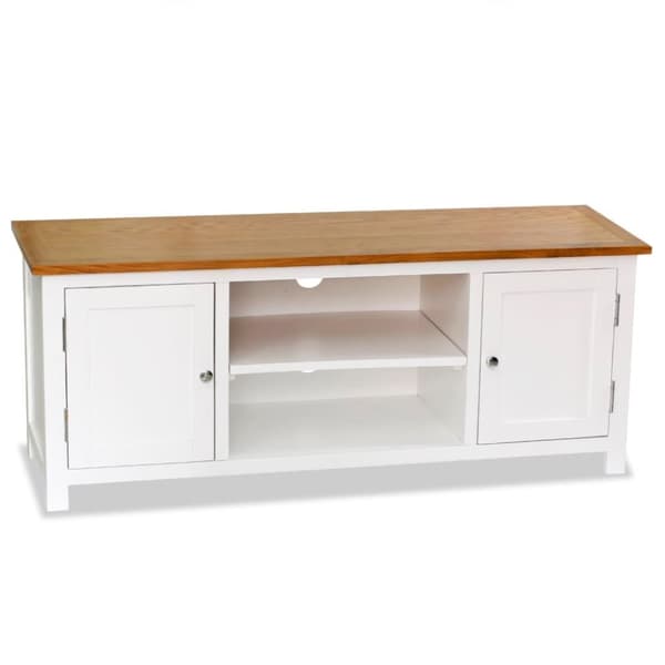 vidaXL TV-benk 120x35x48 cm heltre eik