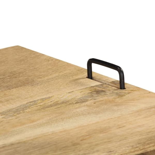 vidaXL TV-bänk massivt mangoträ 110x35x45 cm