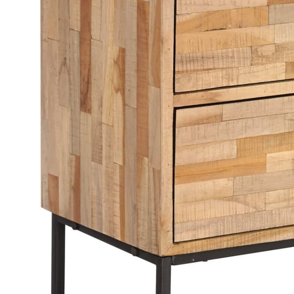 vidaXL TV-benk gjenvunnet tre 90x30x55 cm