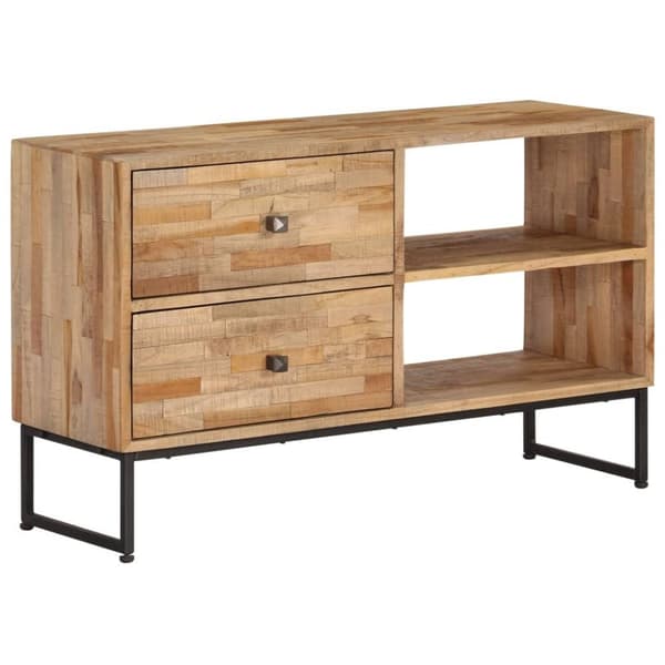 vidaXL TV-benk gjenvunnet tre 90x30x55 cm