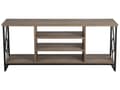 Miniatyrbillede 4 af 9: TV Bord Mørkt Træ Sort Metal 140 cm Fjernsynsbord med 5 hylder Moderne Rustik Industriel Design til Stue Tilbehør Tvbænk Indretning