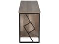 Miniatyrbillede 5 af 9: TV Bord Mørkt Træ Sort Metal 140 cm Fjernsynsbord med 5 hylder Moderne Rustik Industriel Design til Stue Tilbehør Tvbænk Indretning