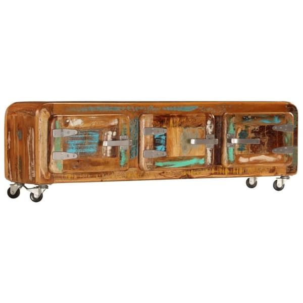 vidaXL tv-skab 120x30x37 cm massivt genbrugstræ