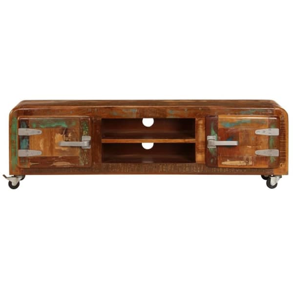 vidaXL tv-skab 120x30x36 cm massivt genbrugstræ