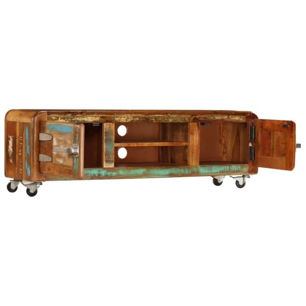 vidaXL tv-skab 120x30x36 cm massivt genbrugstræ