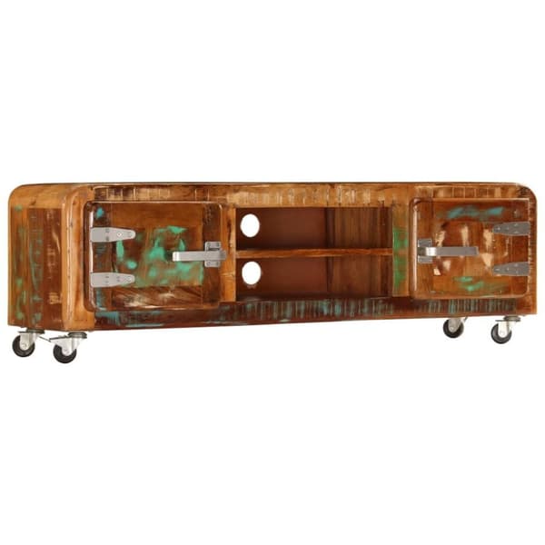 vidaXL tv-skab 120x30x36 cm massivt genbrugstræ