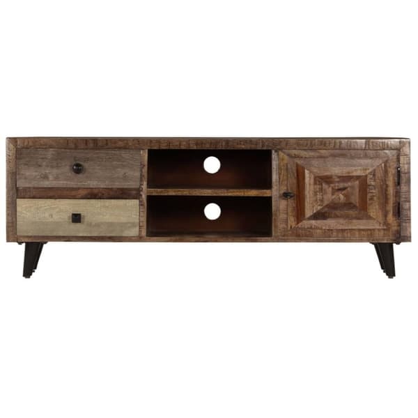 vidaXL TV-bänk 118x30x40 cm massivt mangoträ