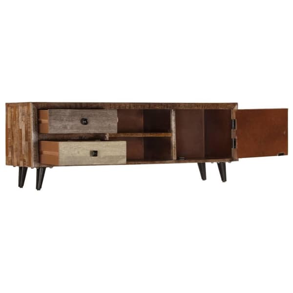 vidaXL TV-bänk 118x30x40 cm massivt mangoträ