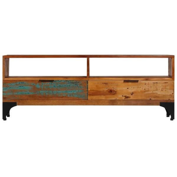 vidaXL tv-skab 118x35x45 cm massivt genbrugstræ