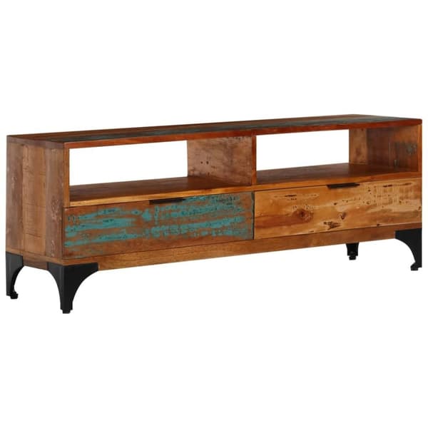 vidaXL tv-skab 118x35x45 cm massivt genbrugstræ