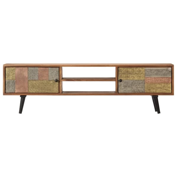 vidaXL tv-skab 140x30x40 cm massivt akacietræ
