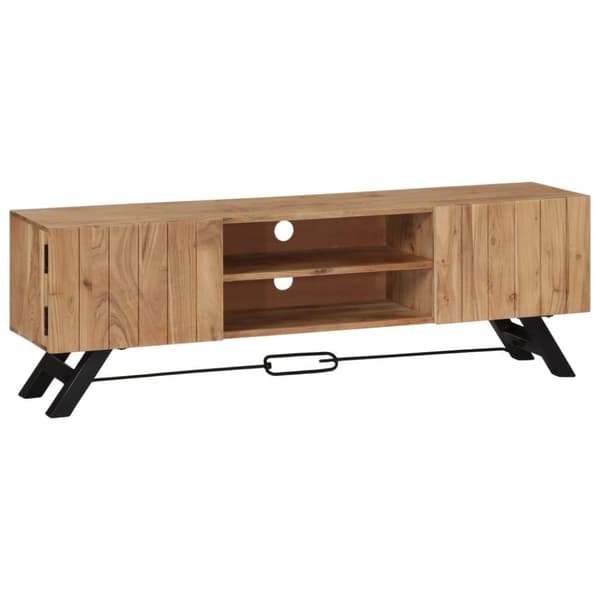 vidaXL tv-skab massivt akacietræ 140 x 30 x 45 cm