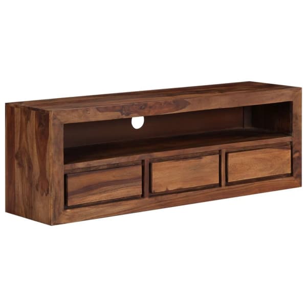 vidaXL TV-bänk 120x30x40 cm massivt sheshamträ