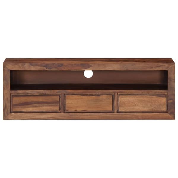 vidaXL TV-bänk 120x30x40 cm massivt sheshamträ