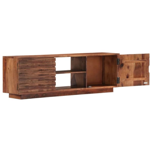 vidaXL tv-skab 120x30x40 cm massivt sheeshamtræ