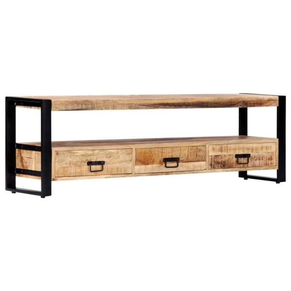 vidaXL tv-skab i massivt mangotræ 150 x 30 x 45 cm