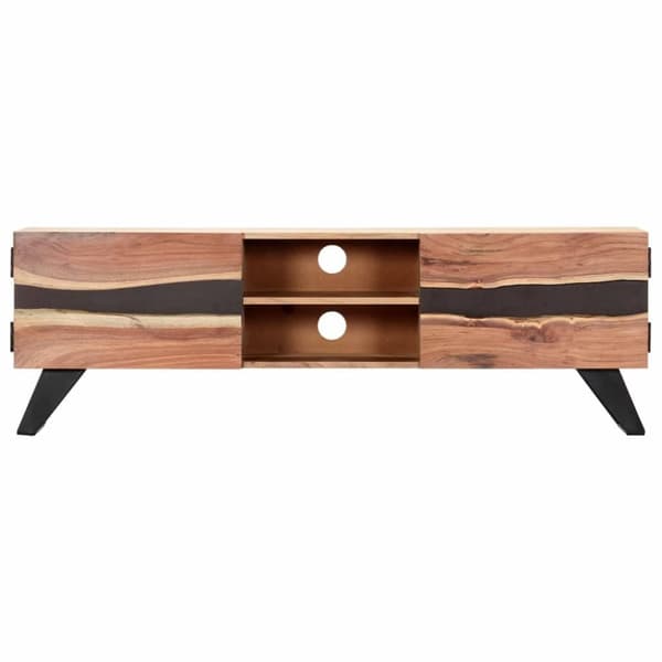 vidaXL TV-bänk 140x30x45 cm massivt akaciaträ