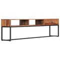 Miniatyrbillede 9 af 11: vidaXL tv-skab i massivt sheeshamtræ 160 x 30 x 45 cm