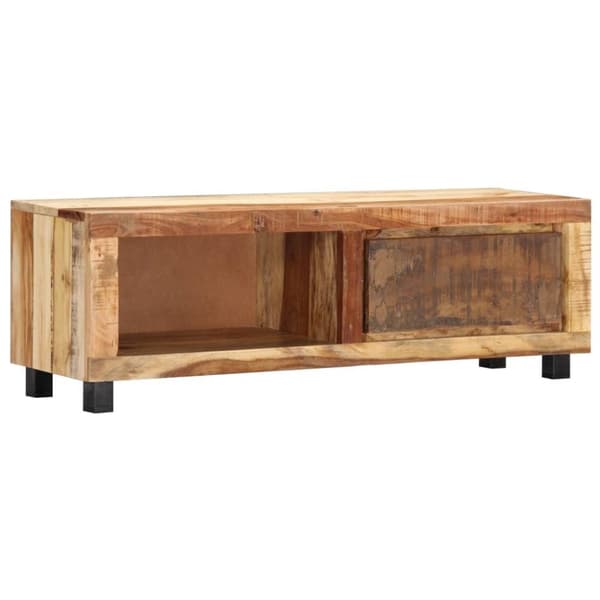 vidaXL TV-benk 100x30x33 cm gjenvunnet heltre