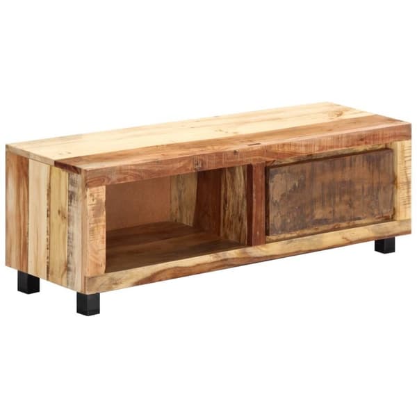 vidaXL TV-benk 100x30x33 cm gjenvunnet heltre