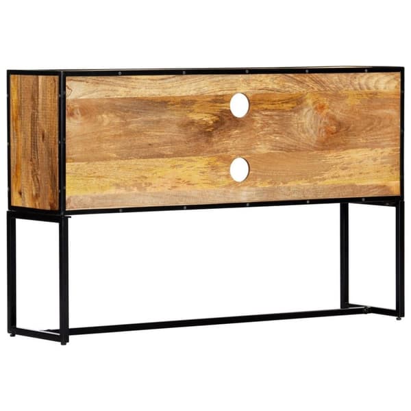 vidaXL tv-skab 120x30x75 cm massivt genbrugstræ